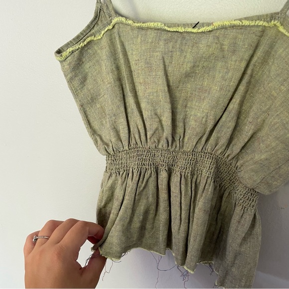 NWT Urban Outfitters Green Raw Edge Tank Top in Size XS - Picture 9 of 9